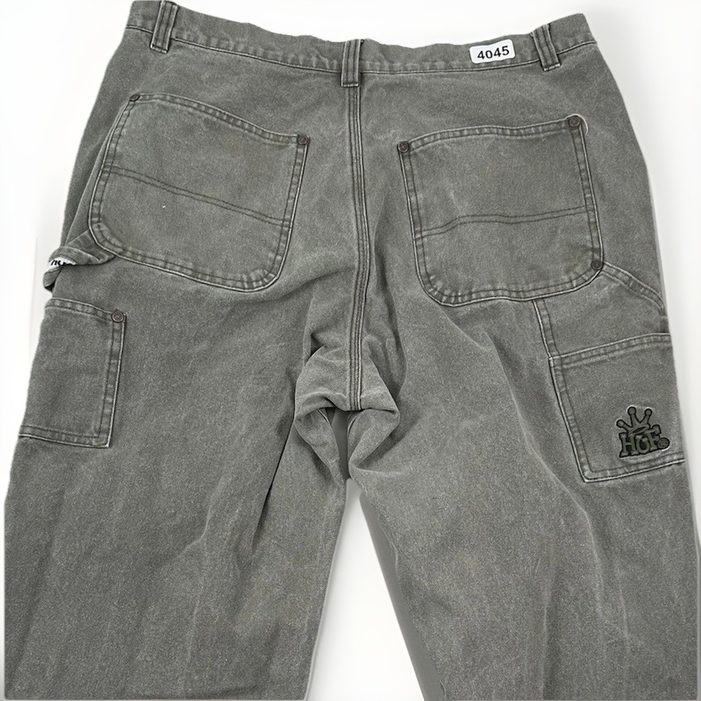 HUF Gilman Double Knee Carpenter Pants Mens 32x26 Duck Canvas Army Green